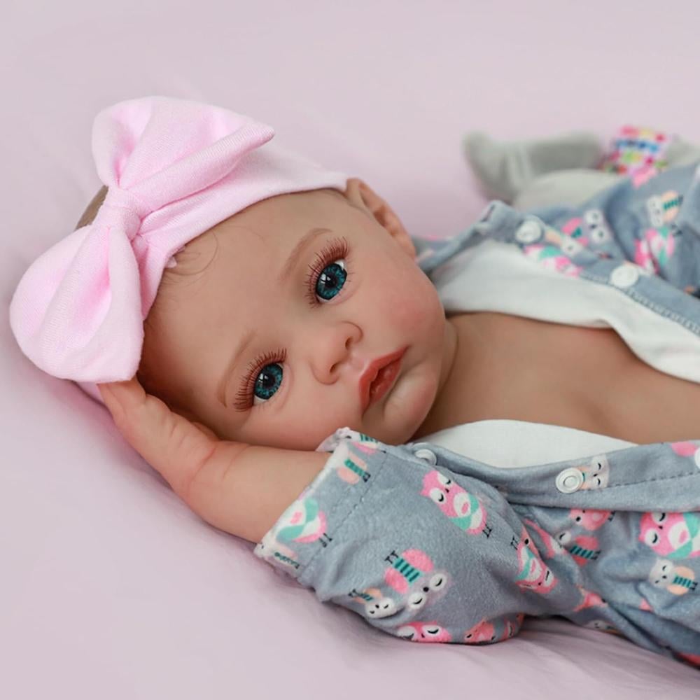 BEBÉ REALISTA REALISTA MUÑECA 18' / 46 CM HECHA A MANO CON ACCESORIOS - 3