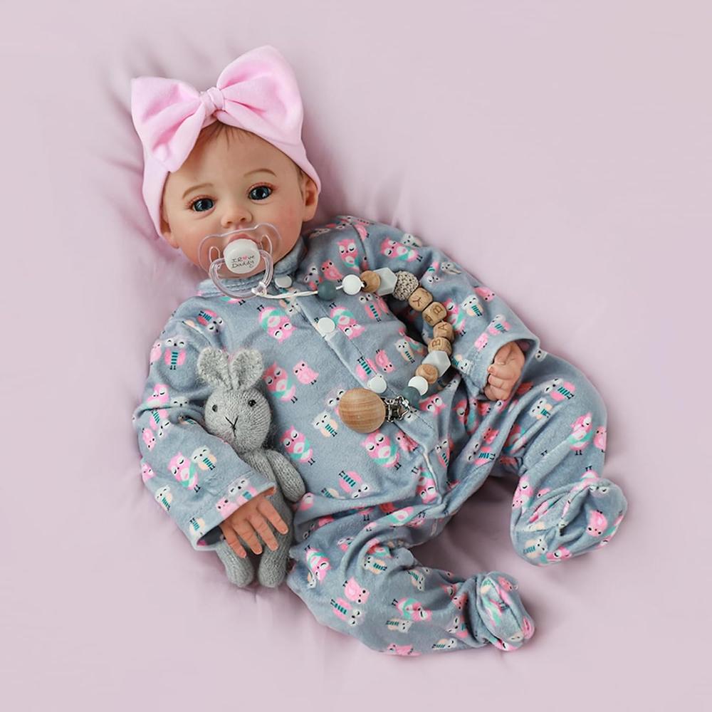 BEBÉ REALISTA REALISTA MUÑECA 18' / 46 CM HECHA A MANO CON ACCESORIOS - 4