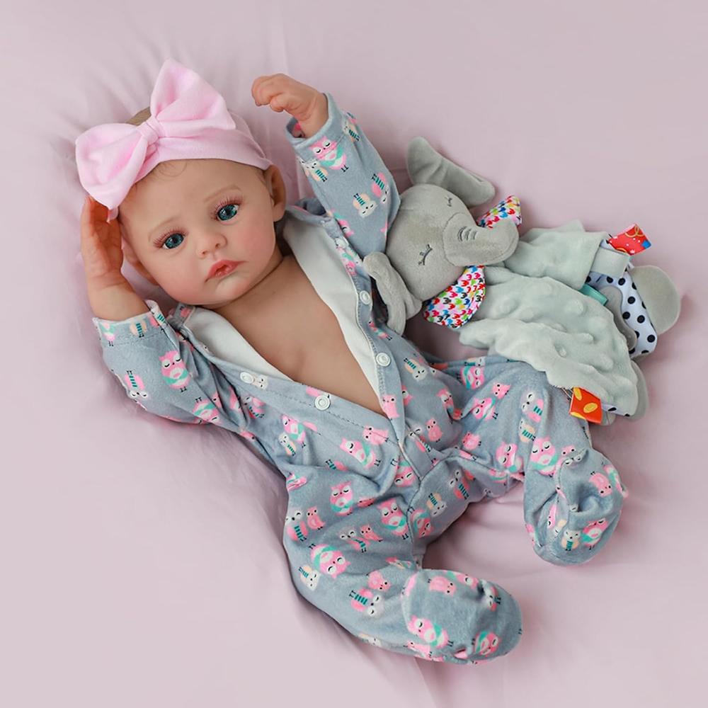 BEBÉ REALISTA REALISTA MUÑECA 18' / 46 CM HECHA A MANO CON ACCESORIOS - 5