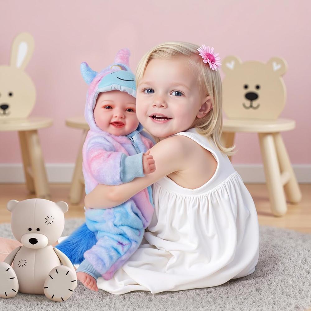 BABESIDE MUÑECA BEBÉ 17' / 43 CM DE CUERPO SUAVE CON ACCESORIOS - 4