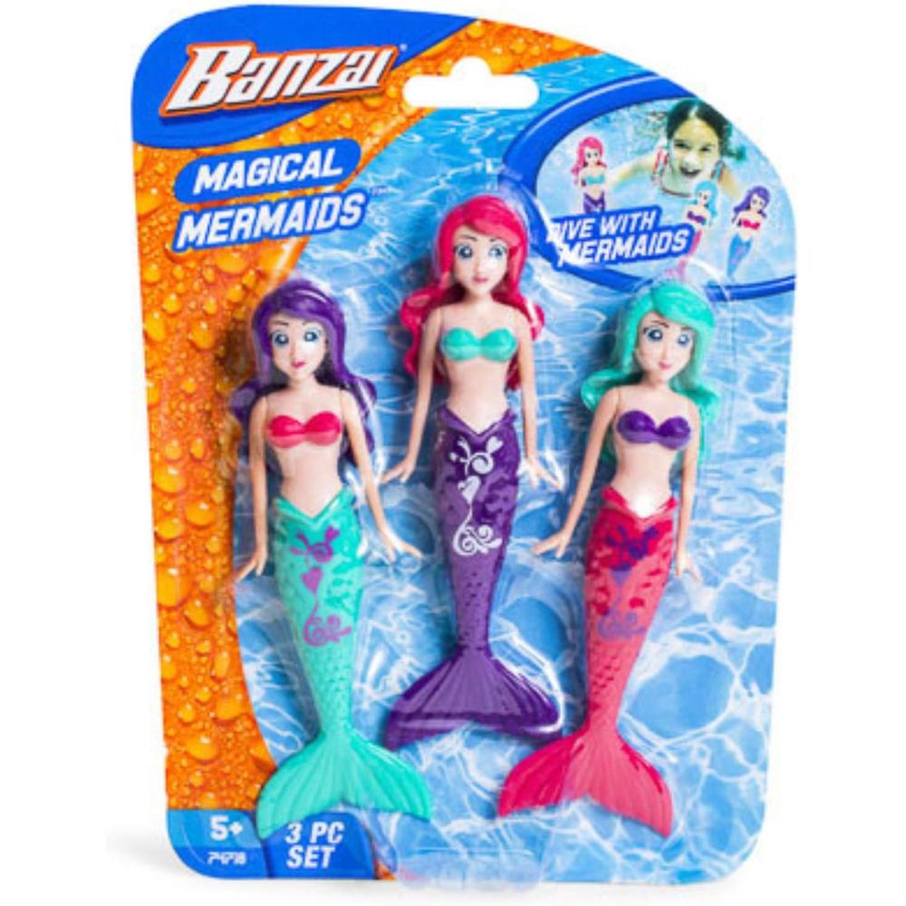 BANZAI PACK DE 3 MUÑECAS SIRENA 11'/28 CM - 1