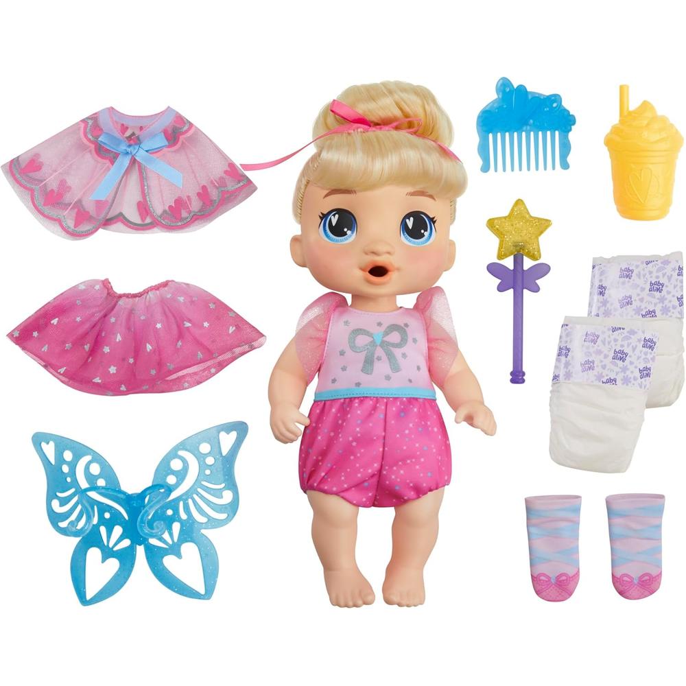 BABY ALIVE FAIRY FASHIONS HARPER HUGS ROPA CABELLO RUBIO - 1