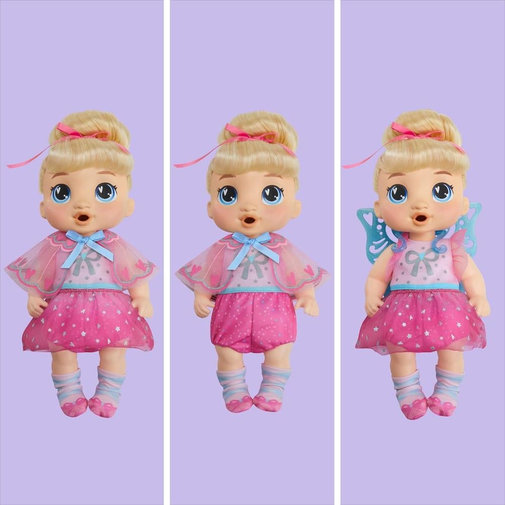 BABY ALIVE FAIRY FASHIONS HARPER HUGS ROPA CABELLO RUBIO - 3