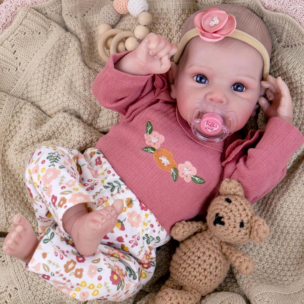 AORI MUÑECA BEBÉ REALISTA 20' / 50.8 CM | FLORAL - 1
