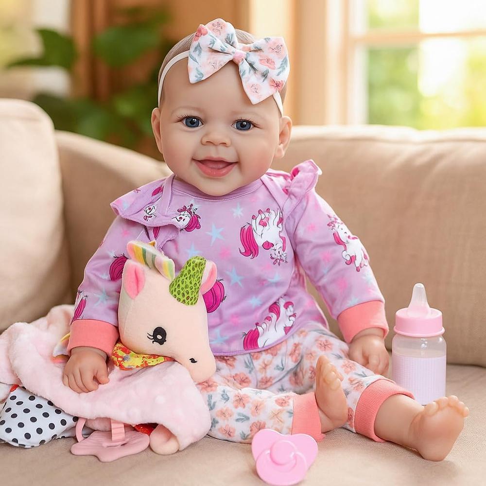 SCOM MUÑECA BEBÉ REALISTA 18' / 46 CM CON ACCESORIOS - 1