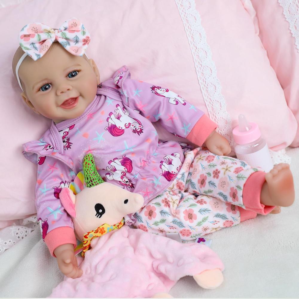 SCOM MUÑECA BEBÉ REALISTA 18' / 46 CM CON ACCESORIOS - 2