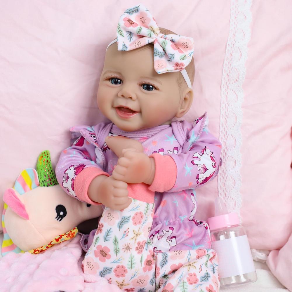 SCOM MUÑECA BEBÉ REALISTA 18' / 46 CM CON ACCESORIOS - 3