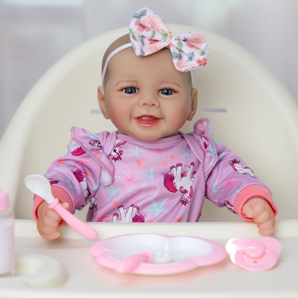 SCOM MUÑECA BEBÉ REALISTA 18' / 46 CM CON ACCESORIOS - 5