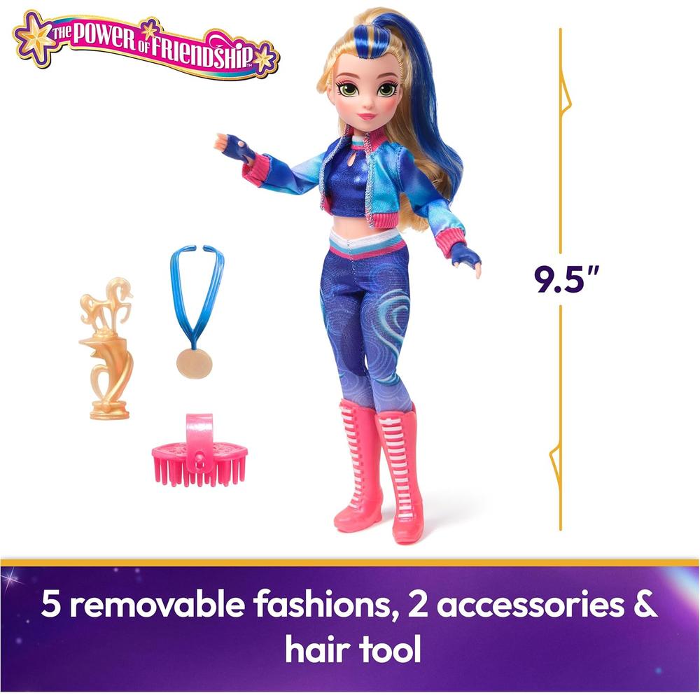 ACADEMIA DE UNICORNIOS MUÑECA ISABEL 9.5' / 24 CM CON TROFEO, MEDALLA Y 5 ACCESORIOS - 2