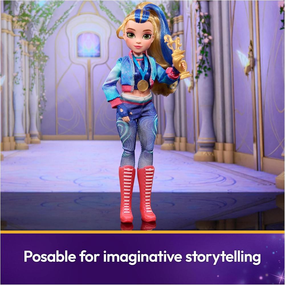 ACADEMIA DE UNICORNIOS MUÑECA ISABEL 9.5' / 24 CM CON TROFEO, MEDALLA Y 5 ACCESORIOS - 4