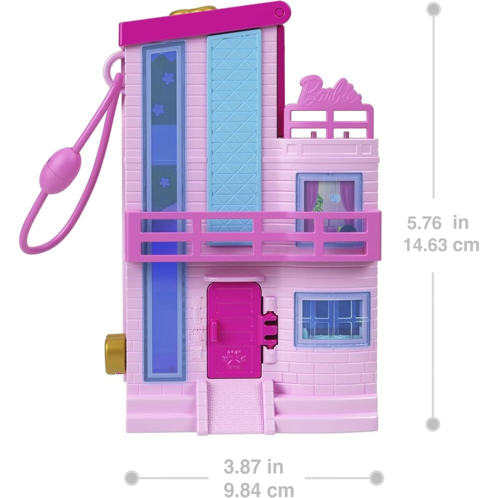POLLY POCKET BARBIE DREAMHOUSE CASA DE MUÑECAS COMPACTA CON ACCESORIOS - 2