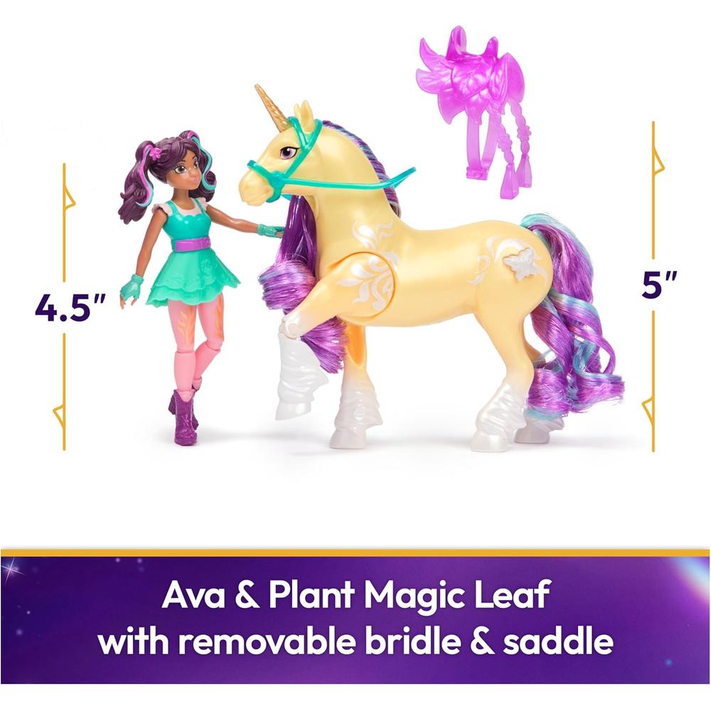 ACADEMIA DE UNICORNIOS AVA CON HOJA MÁGICA Y 2 ACCESORIOS CON EFECTO DE LUZ - 2