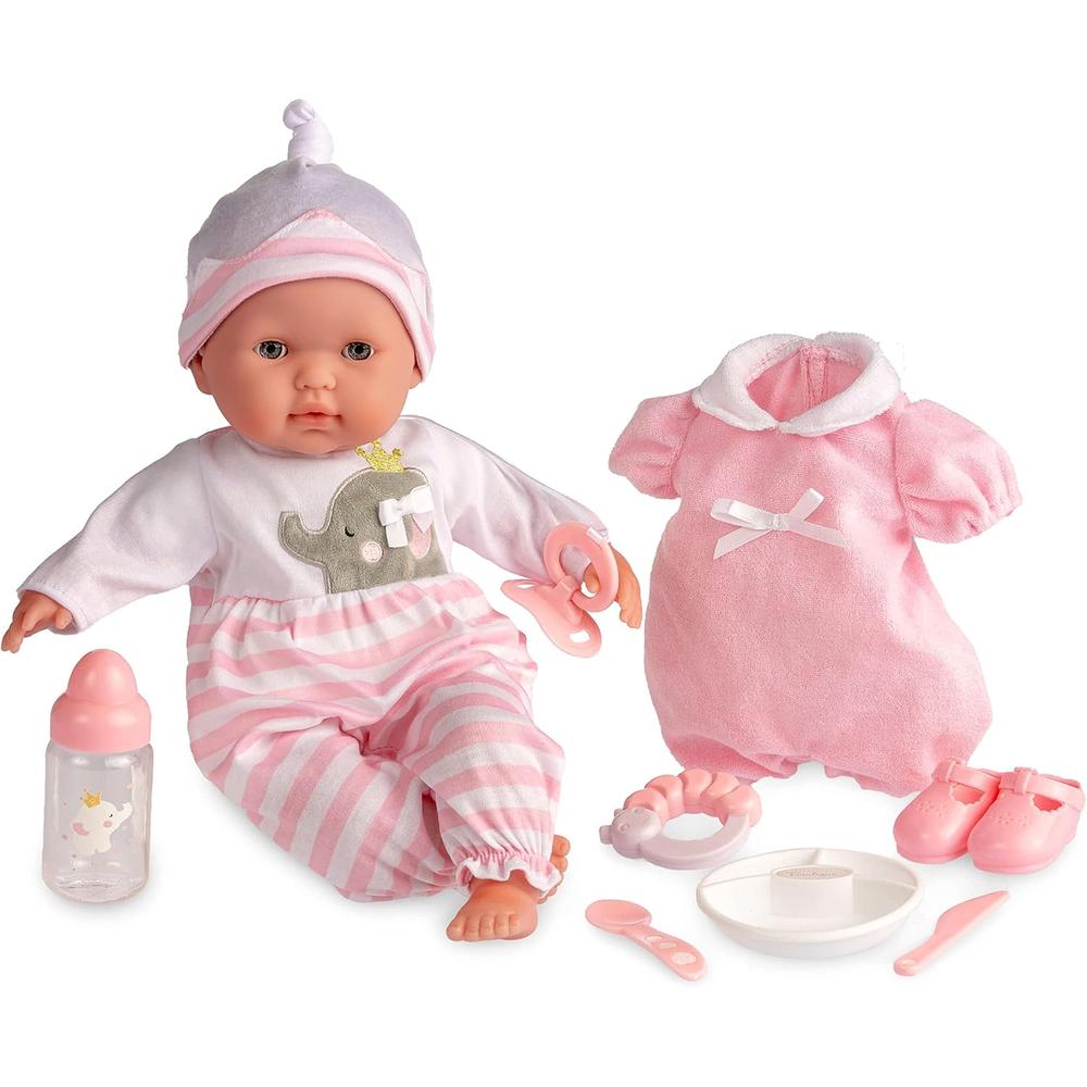BERENGUER MUÑECA BEBÉ 15'/38 CM CON ACCESORIOS | SET DE REGALO ROSA - 1