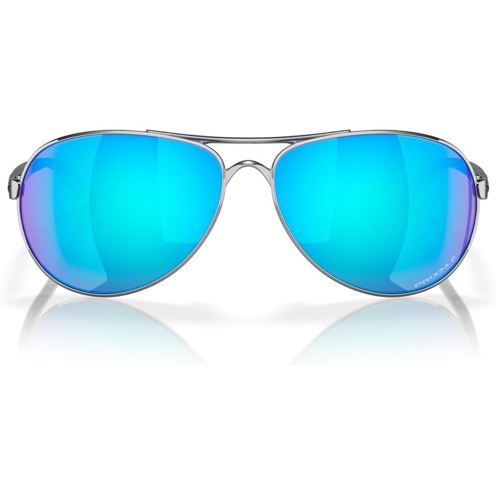 OAKLEY FEEDBACK OO4079 AVIATOR GAFAS DE SOL PARA MUJER | POLISHED CHROME / PRIZM SAPPHIRE IRIDIUM POLARIZED - 3
