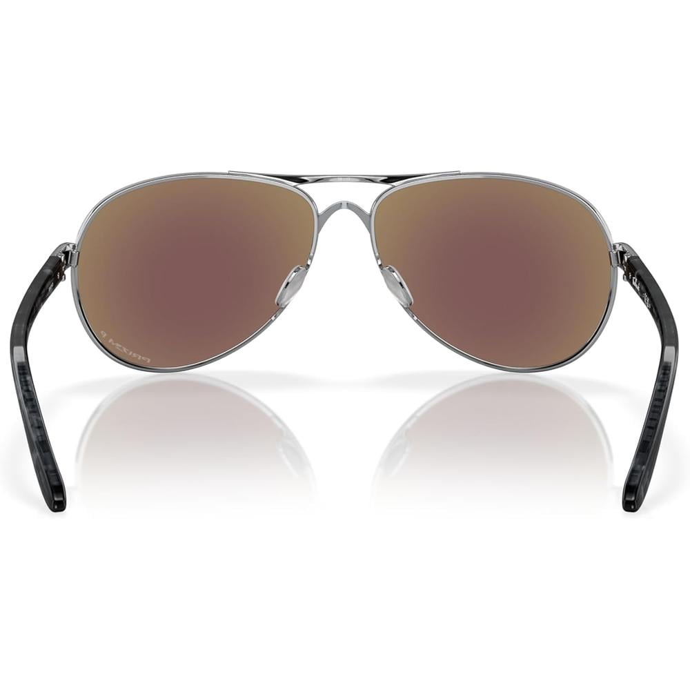 OAKLEY FEEDBACK OO4079 AVIATOR GAFAS DE SOL PARA MUJER | POLISHED CHROME / PRIZM SAPPHIRE IRIDIUM POLARIZED - 4
