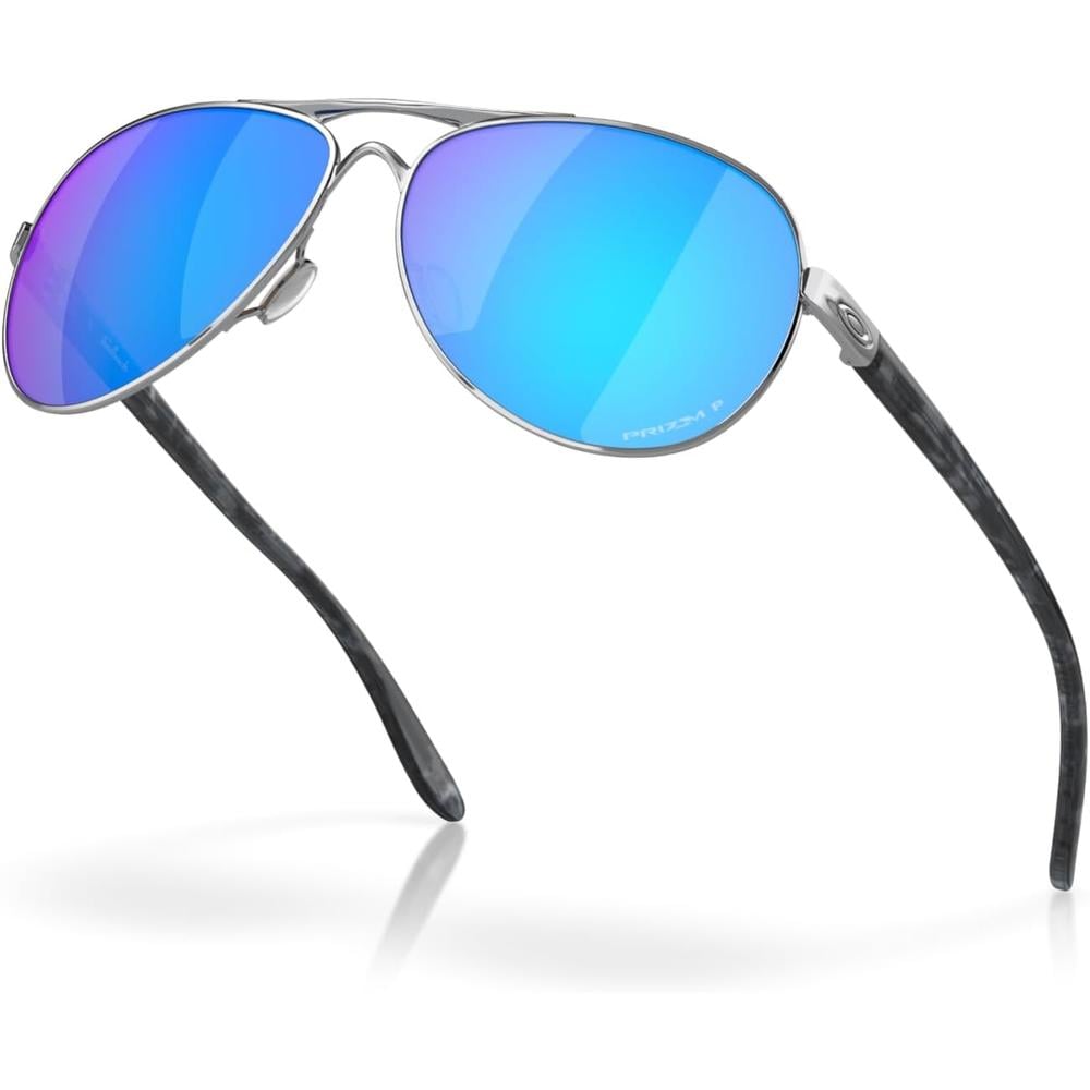 OAKLEY FEEDBACK OO4079 AVIATOR GAFAS DE SOL PARA MUJER | POLISHED CHROME / PRIZM SAPPHIRE IRIDIUM POLARIZED - 5