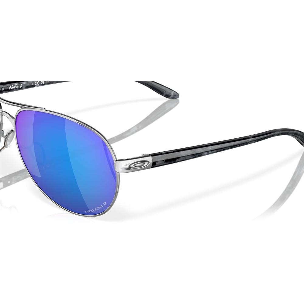 OAKLEY FEEDBACK OO4079 AVIATOR GAFAS DE SOL PARA MUJER | POLISHED CHROME / PRIZM SAPPHIRE IRIDIUM POLARIZED - 6