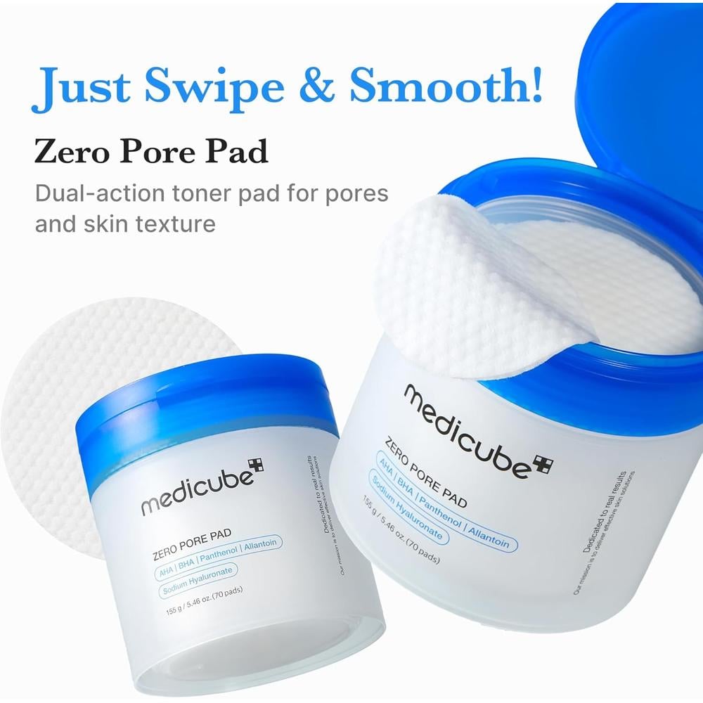 MEDICUBE ZERO PORE 2.0 ALMOHADILLAS EXFOLIANTES AHA/BHA 70 UNIDADES - 3