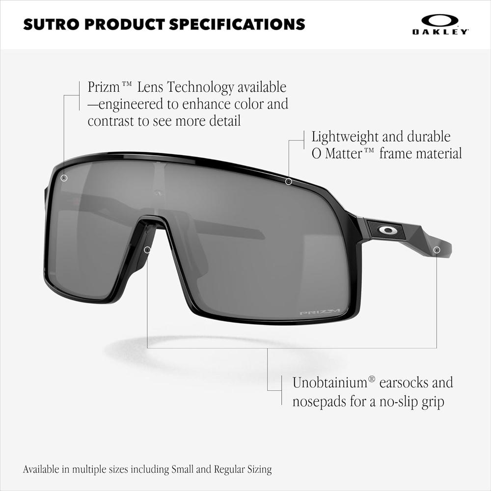 OAKLEY SUTRO OO9406 GAFAS DE SOL PARA HOMBRE | MATTE BLACK / PRIZM TRAIL TORCH - 4