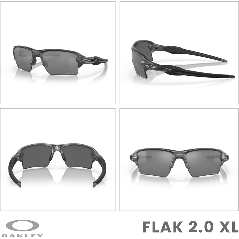 OAKLEY FLAK 2.0 XL OO9188 GAFAS DE SOL PARA HOMBRE | STEEL / PRIZM BLACK I - 3