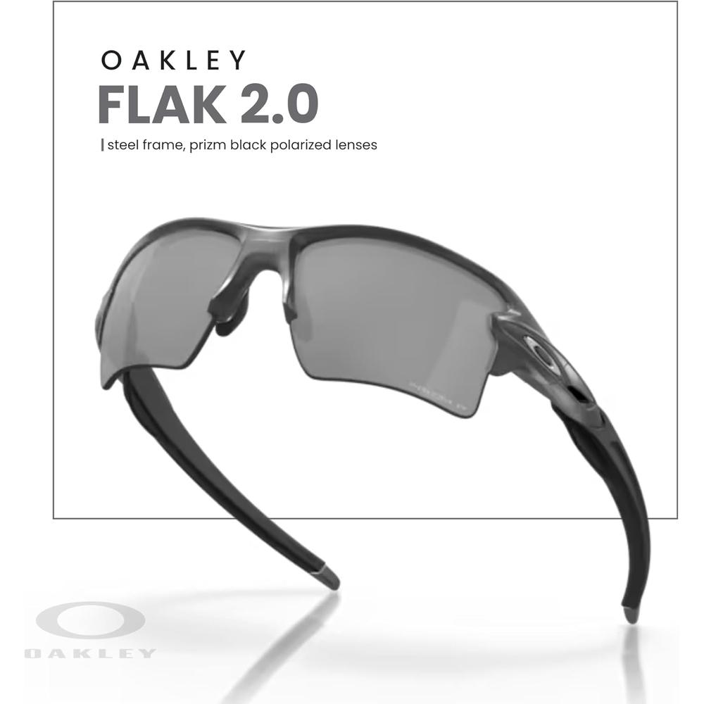 OAKLEY FLAK 2.0 XL OO9188 GAFAS DE SOL PARA HOMBRE | STEEL / PRIZM BLACK I - 5