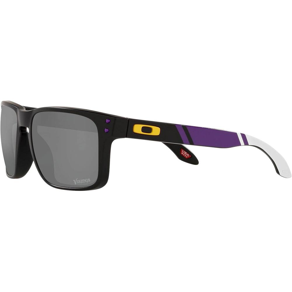 OAKLEY HOLBROOK OO9102 NFL COLLECTION GAFAS DE SOL PARA HOMBRE | MATTE BLACK / YELLOW / PRIZM BLACK MINNESOTA VIKINGS - 3