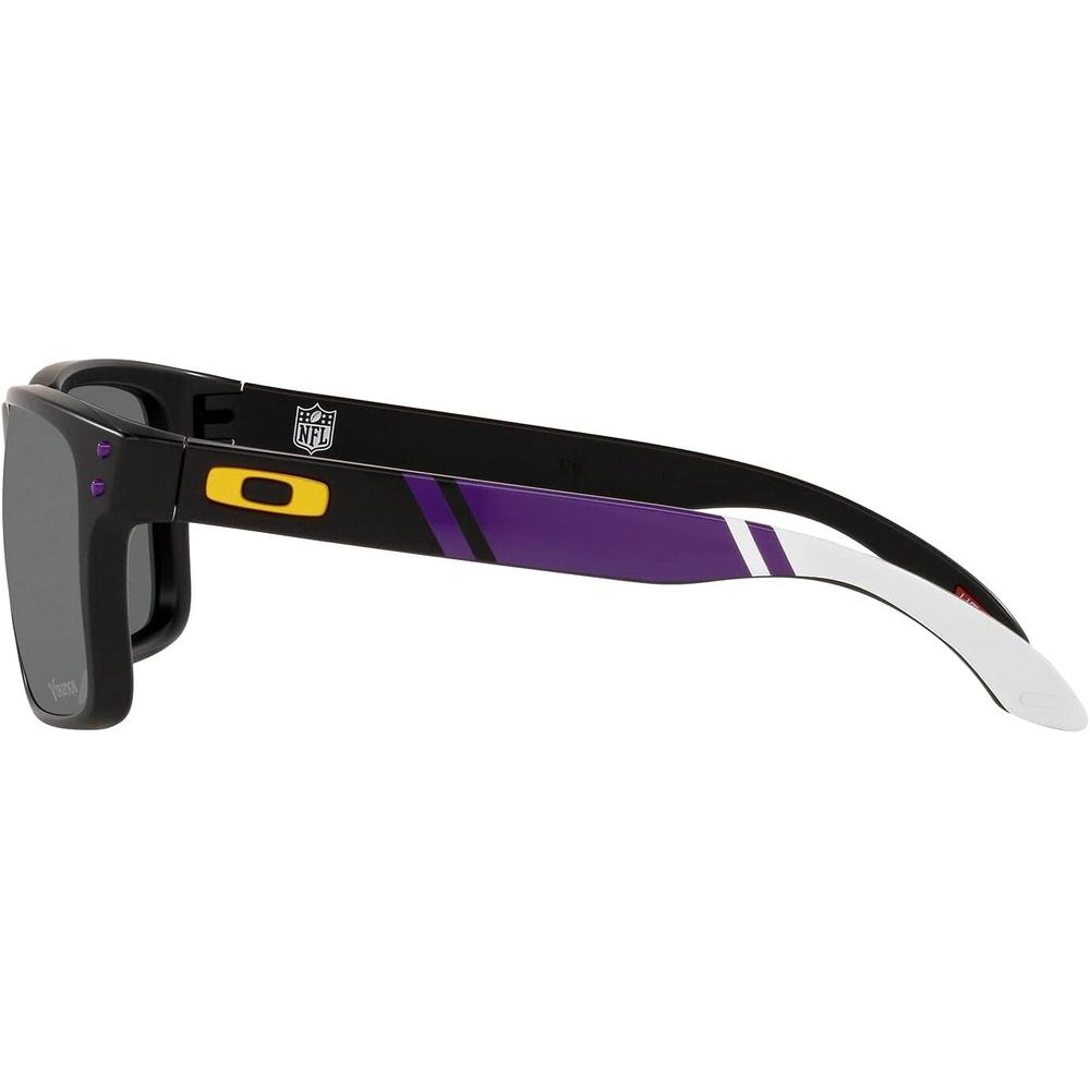 OAKLEY HOLBROOK OO9102 NFL COLLECTION GAFAS DE SOL PARA HOMBRE | MATTE BLACK / YELLOW / PRIZM BLACK MINNESOTA VIKINGS - 4