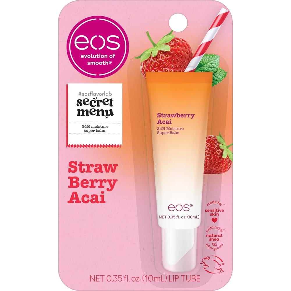 EOS 24H SUPER BALM TRATAMIENTO LABIAL STRAWBERRY ACAI | 0.35 OZ / 10 ML - 1