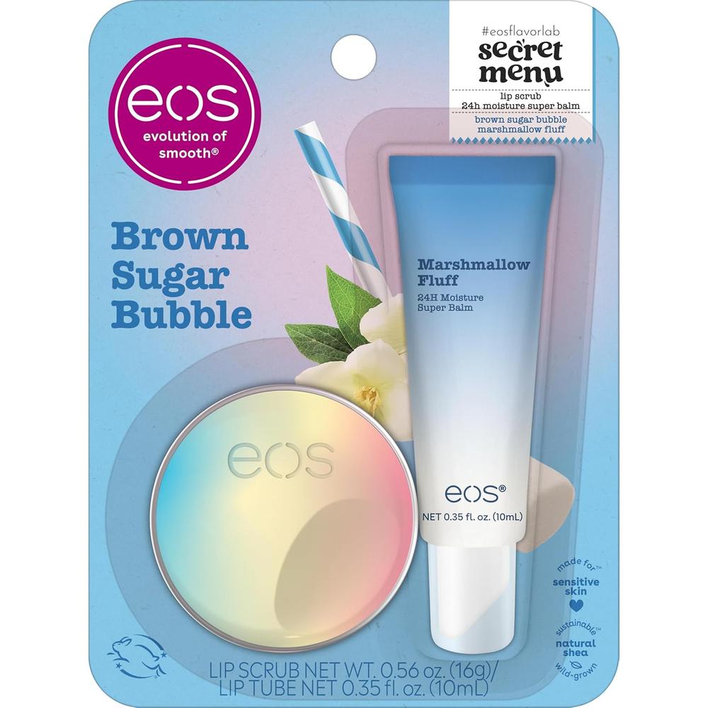 EOS FLAVOR LAB SET EXFOLIANTE Y BÁLSAMO LABIAL PACK 2 | BROWN SUGAR - 1
