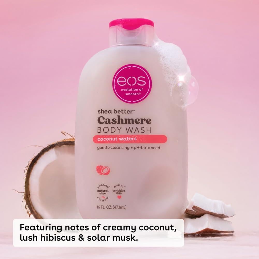 EOS SHEA BETTER CASHMERE GEL DE BAÑO COCONUT WATERS | 16 OZ / 473 ML - 3