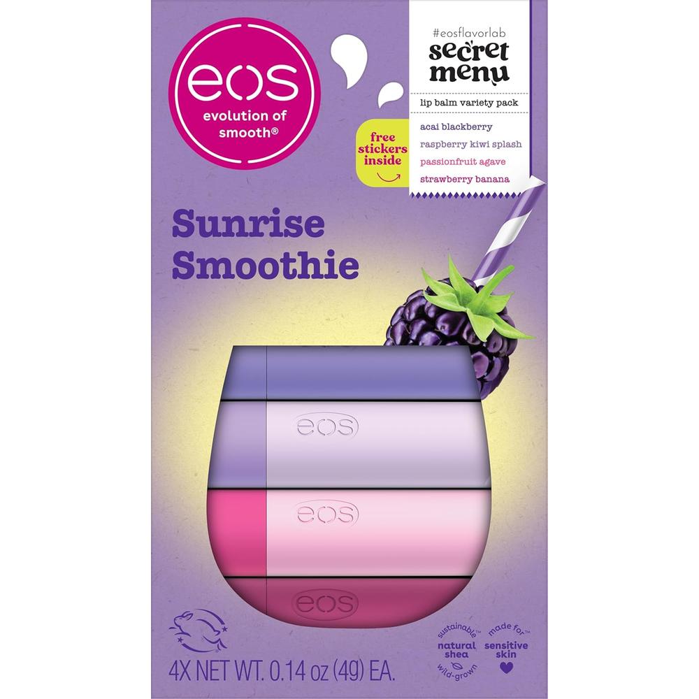 EOS FLAVOR LAB SET BÁLSAMOS LABIALES PACK 4 | SUNRISE SMOOTHIE - 1