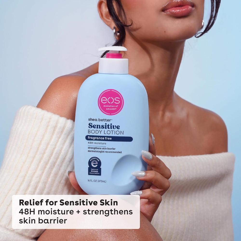 EOS SHEA BETTER SENSITIVE SKIN LOCIÓN CORPORAL FRAGRANCE FREE | 473 ML - 4