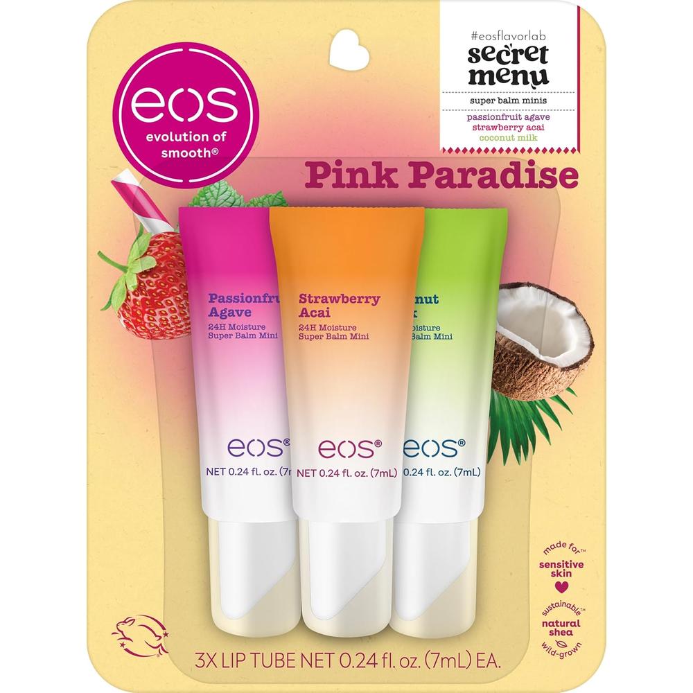 EOS 24H SUPER BALM SET LABIAL PACK 3 | PINK PARADISE - 1