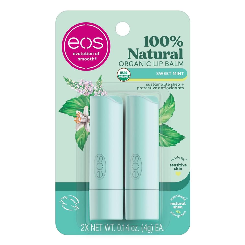 EOS BÁLSAMO LABIAL BARRA PACK 2 SWEET MINT | 0.14 OZ / 4 ML - 1