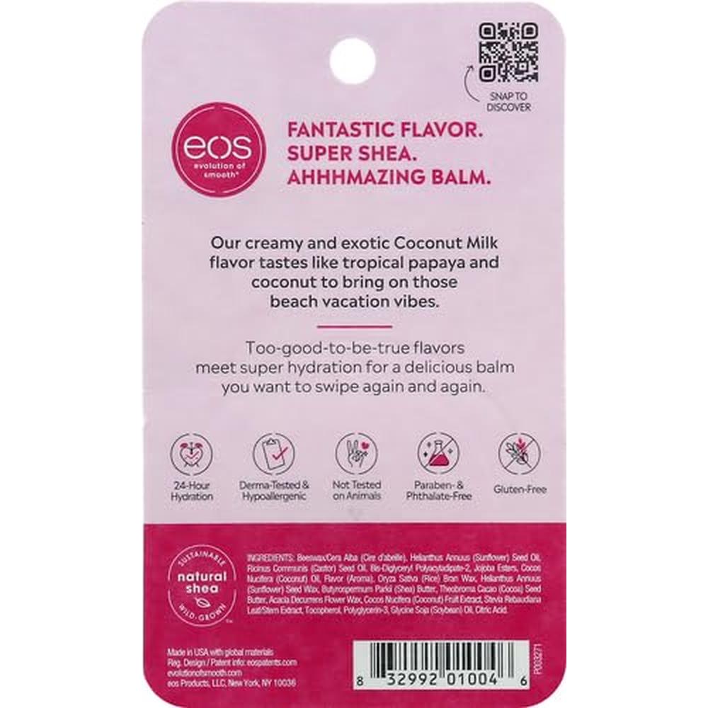 EOS BÁLSAMO LABIAL ESFERA PACK 2 COCONUT MILK | 0.25 OZ / 7.4 ML - 3