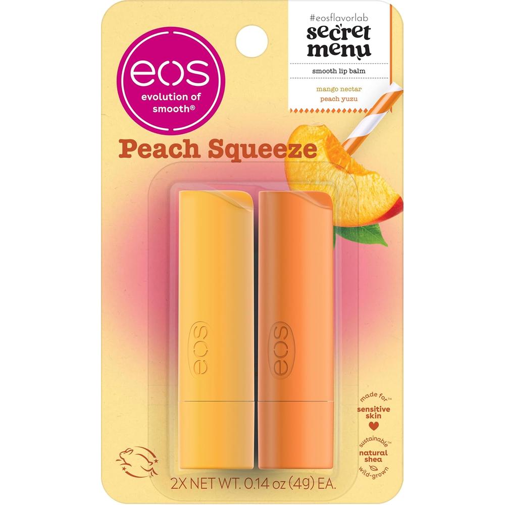 EOS FLAVOR LAB BÁLSAMO LABIAL PACK 2 | PEACH SQUEEZE - 1