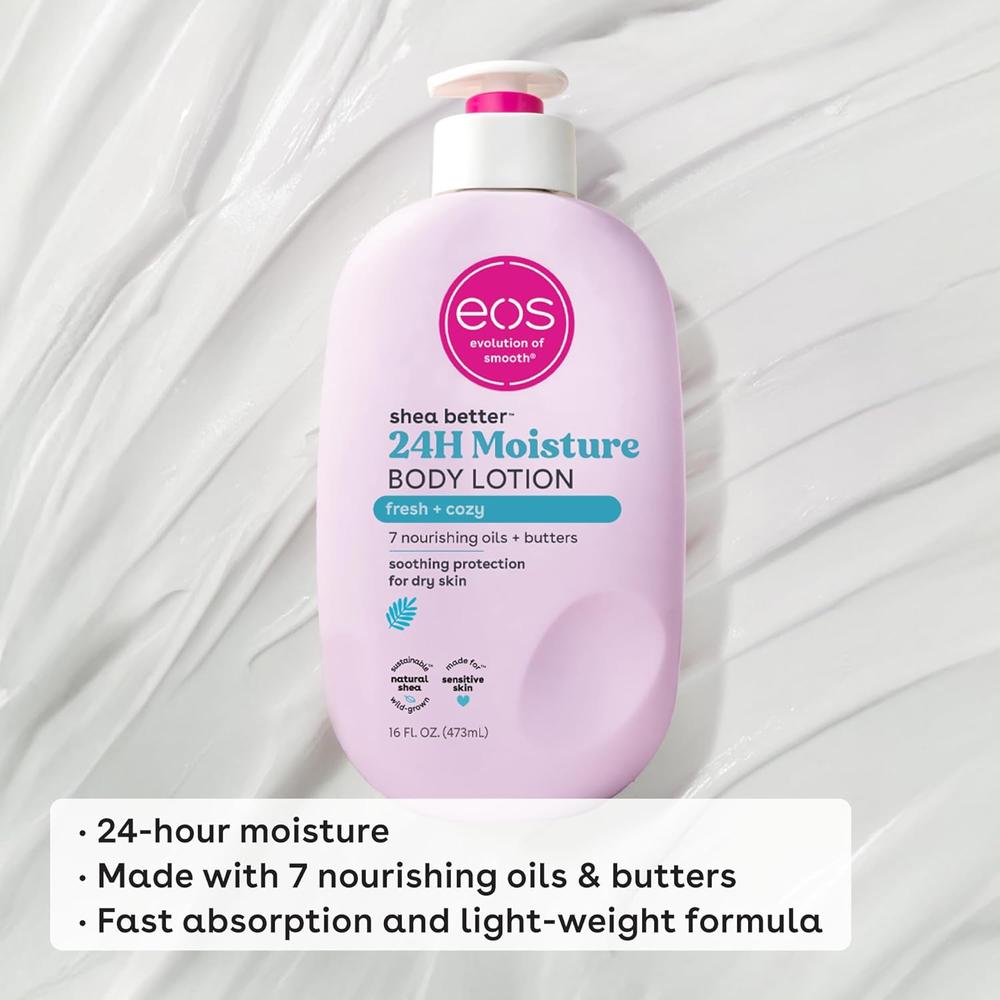 EOS SHEA BETTER LOCIÓN CORPORAL FRESH Y COZY | 16 OZ / 473 ML - 4
