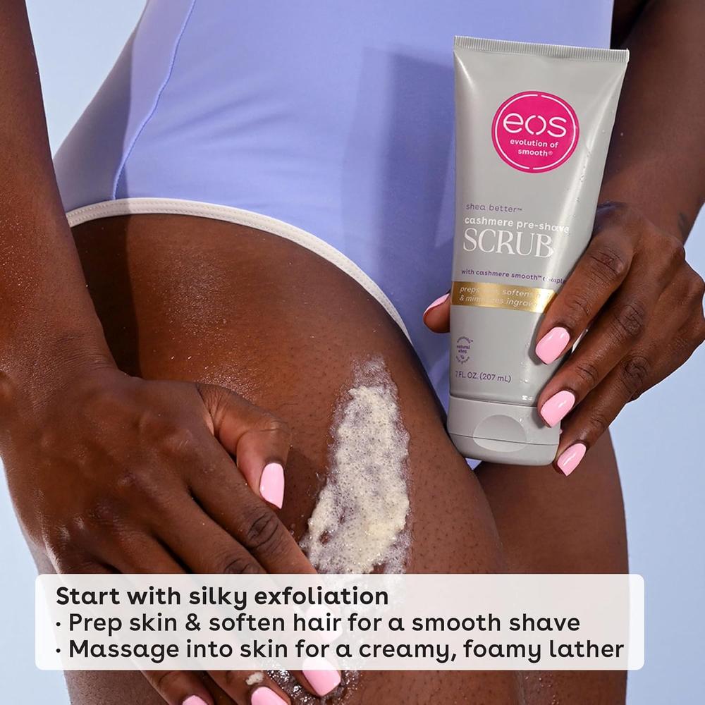 EOS CASHMERE SKIN EXFOLIANTE CORPORAL PREAFEITADO VANILLA | 7 OZ / 207 ML - 3