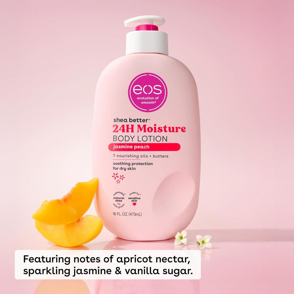 EOS SHEA BETTER LOCIÓN CORPORAL JASMINE PEACH | 16 OZ / 473 ML - 2