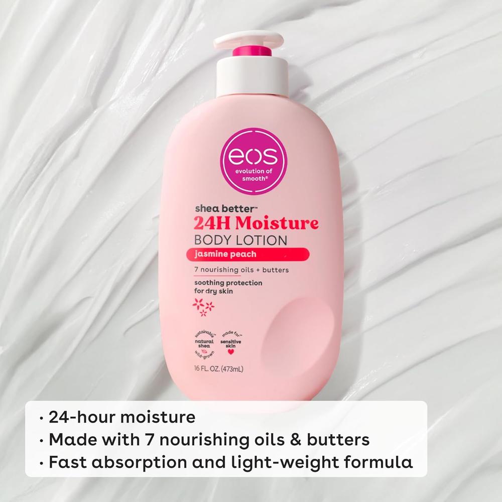EOS SHEA BETTER LOCIÓN CORPORAL JASMINE PEACH | 16 OZ / 473 ML - 4