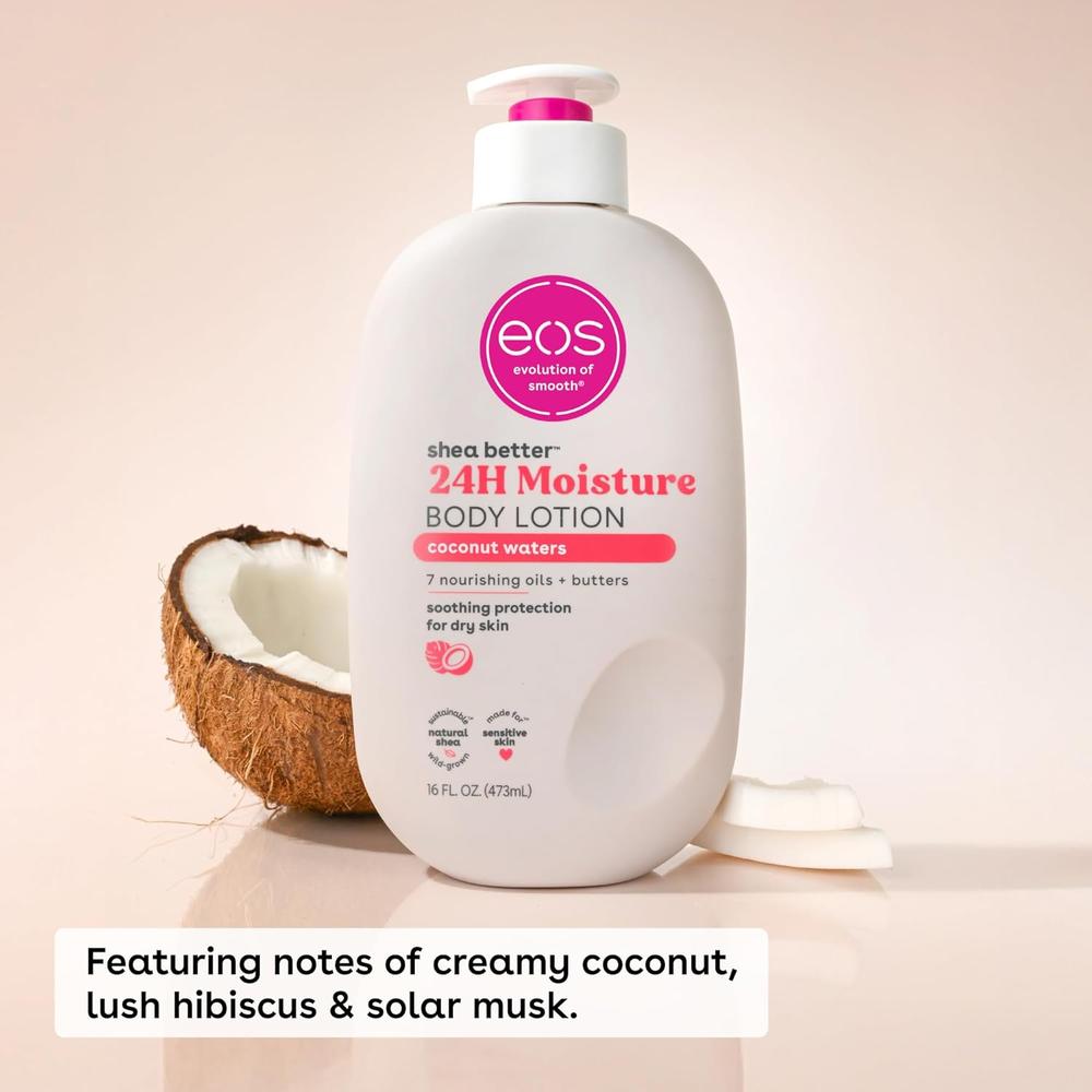 EOS SHEA BETTER LOCIÓN CORPORAL COCONUT | 16 OZ / 473 ML - 2