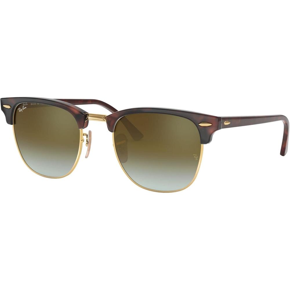 RAY-BAN RB3016 CLUBMASTER GAFAS DE SOL PARA HOMBRE | RED HAVANA / GREEN FLASH I - 2