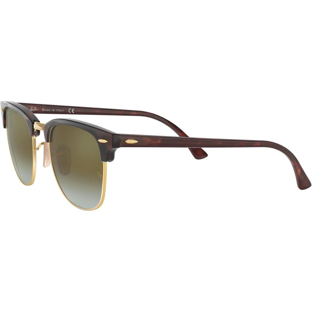 RAY-BAN RB3016 CLUBMASTER GAFAS DE SOL PARA HOMBRE | RED HAVANA / GREEN FLASH I - 3