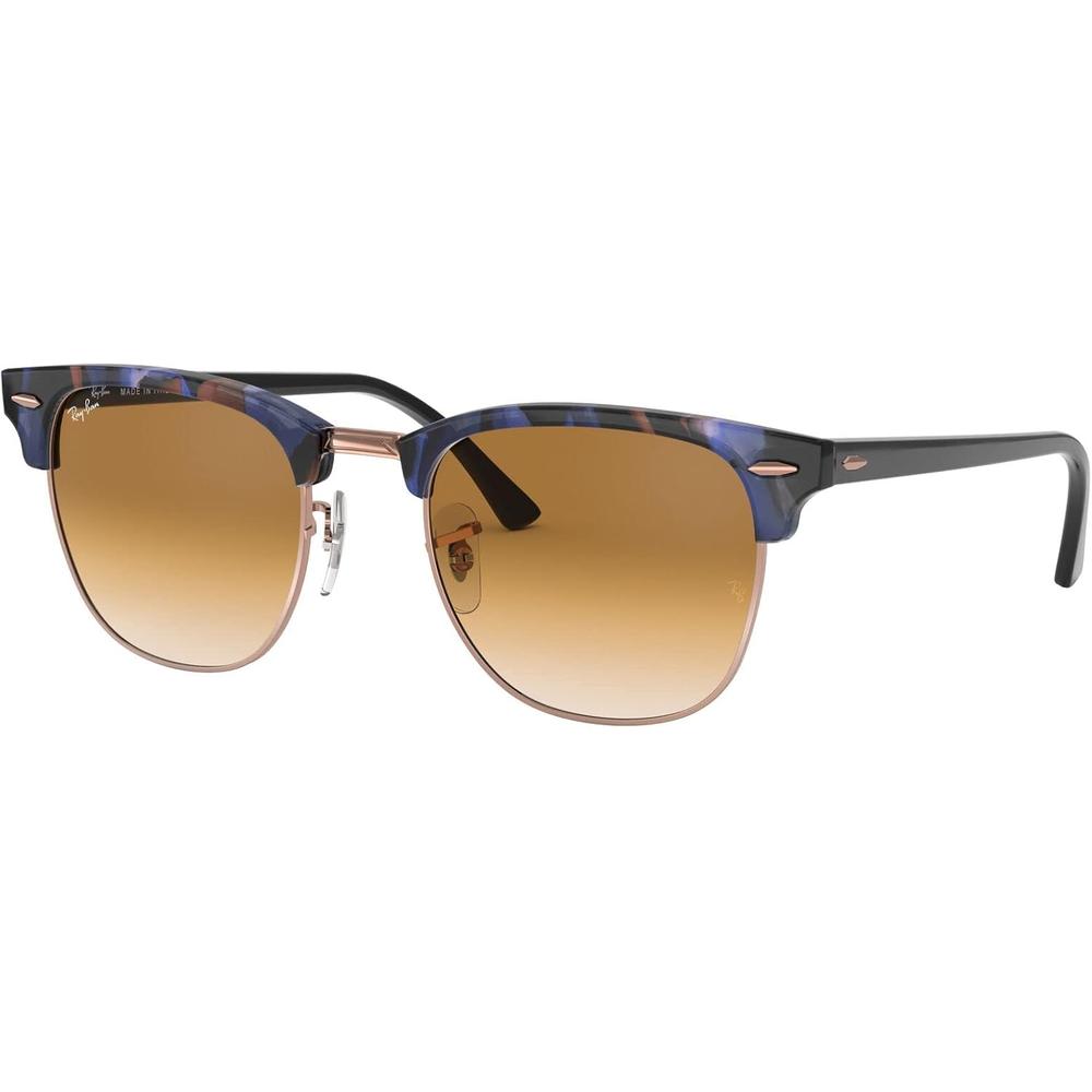 RAY-BAN RB3016 CLUBMASTER GAFAS DE SOL PARA HOMBRE | SPOTTED BROWN / BLUE / CLEAR BROWN II - 2