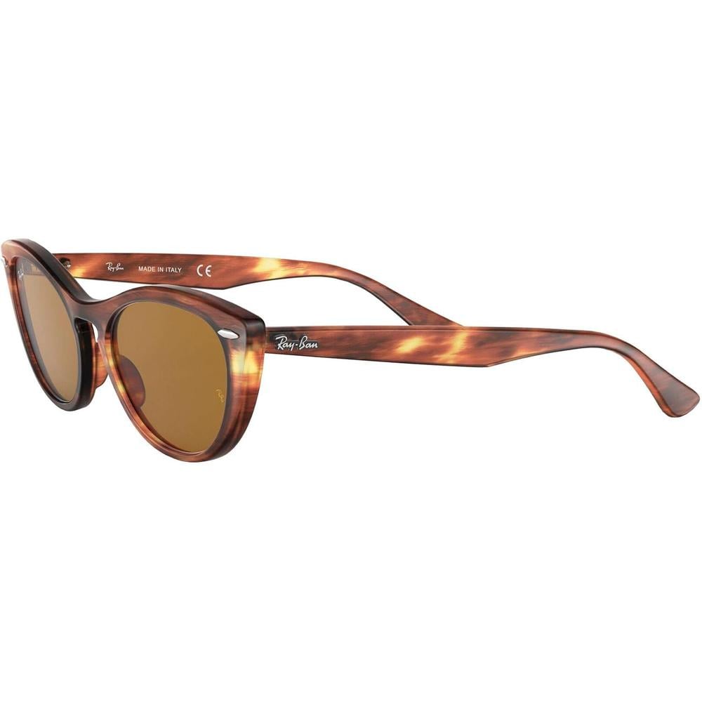 RAY-BAN RB4314N NINA CAT EYE GAFAS DE SOL PARA MUJER | STRIPED HAVANA / BROWN - 3