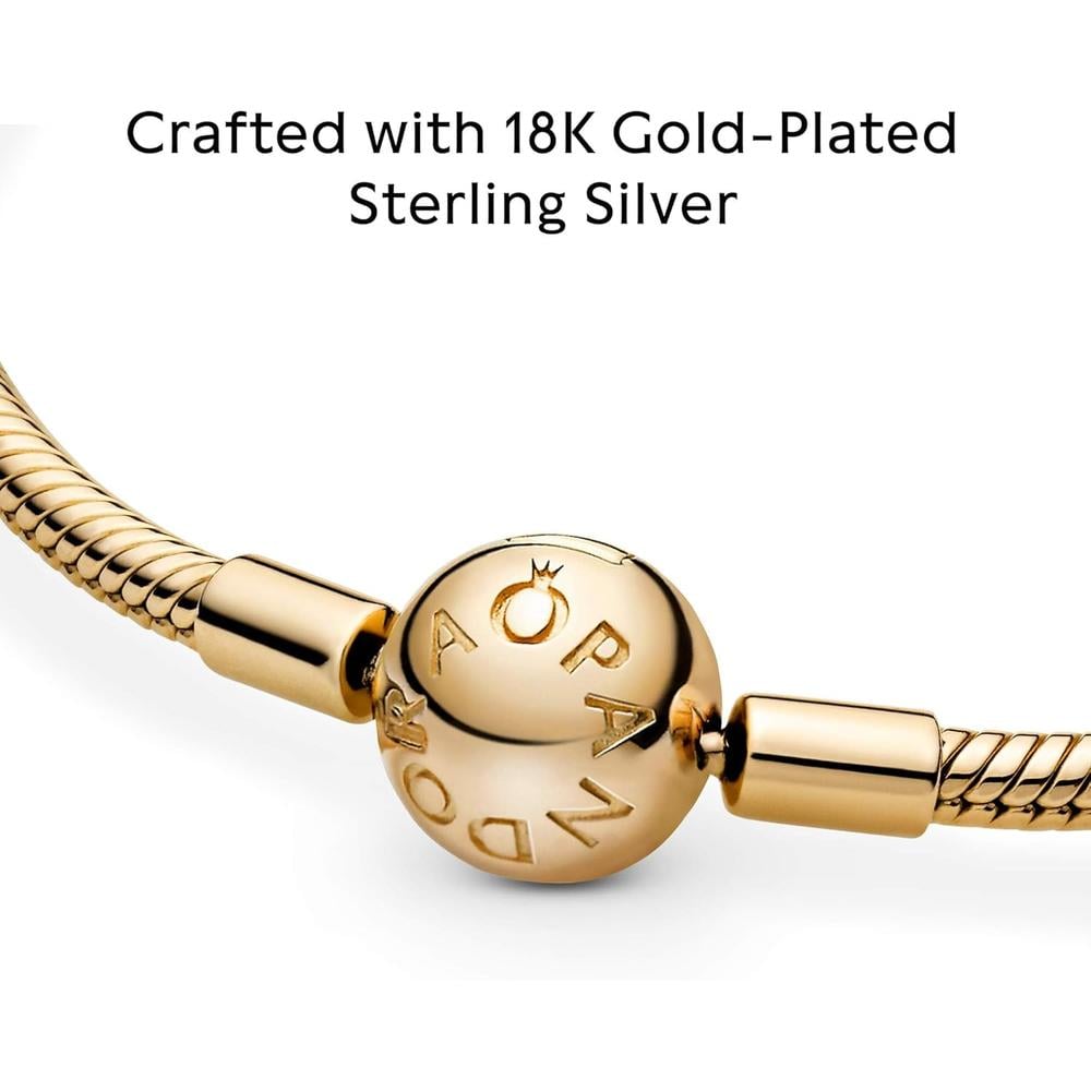 PANDORA MOMENTS PULSERA CADENA SERPIENTE 20 CM | ORO - 4
