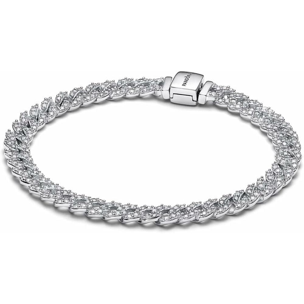 PANDORA TIMELESS PULSERA CADENA CUBANA 20 CM | PLATA - 2