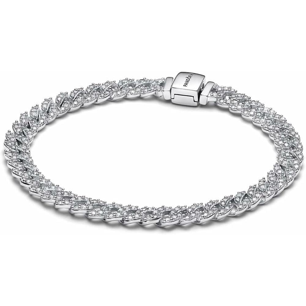 PANDORA TIMELESS PULSERA CADENA CUBANA 18 CM | PLATA - 2