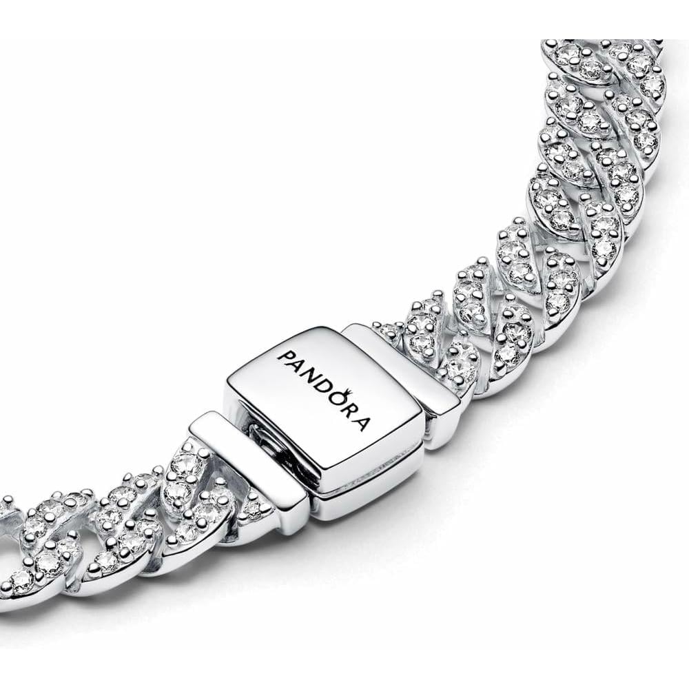 PANDORA TIMELESS PULSERA CADENA CUBANA 18 CM | PLATA - 3