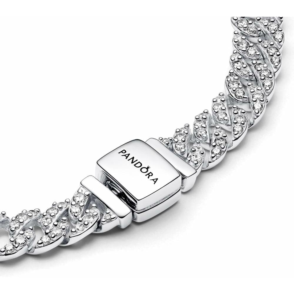 PANDORA TIMELESS PULSERA CADENA CUBANA 16 CM | PLATA - 3